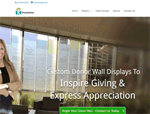 Tablet Screenshot of donorrecognitionwall.com